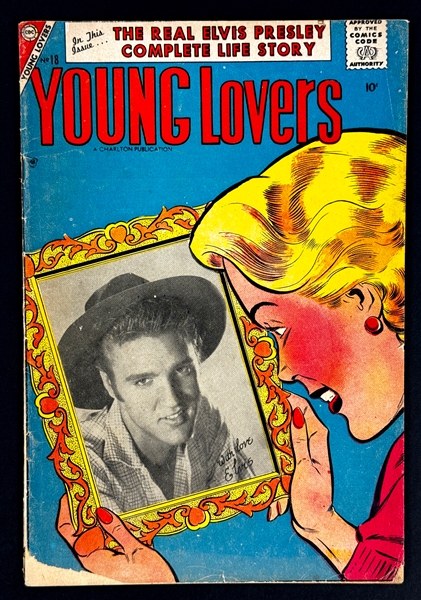 1956 Elvis Presley <em>Young Lovers</em> Comic Book 