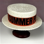 Early 1970s “Elvis Summer Festival / RCA” Styrofoam “Straw” Hat with Bright Red Ban