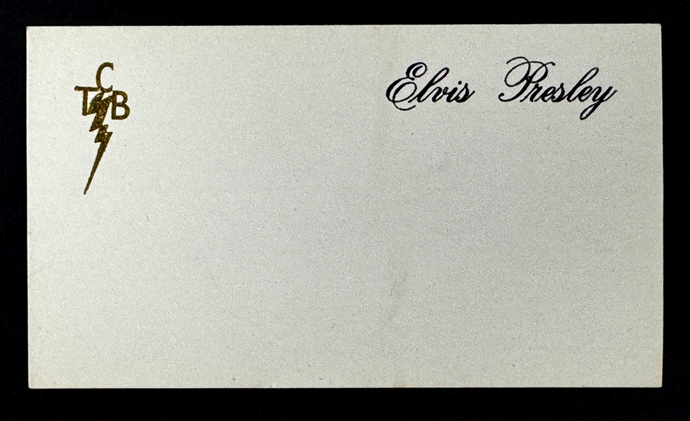 Elvis Presley TCB 10 Most Outstanding Young Man Event Name Badge Sticker - Rare Artifact from One of the Proudest Days in Elvis Career