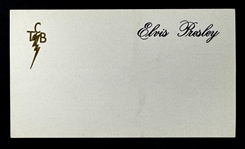 Elvis Presley TCB 10 Most Outstanding Young Man Event Name Badge Sticker - Rare Artifact from One of the Proudest Days in Elvis Career