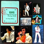 December 1975 Elvis Presley COMPLETE “Las Vegas Hilton Special Souvenir Package” Incl. Promotional Photos, Posters, Postcards and Calendar