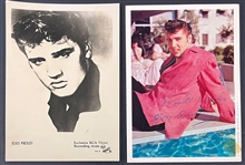 1950s Elvis Presley RCA Promotional Photos (2) Incl. One Lesser-Seen Foreign Example