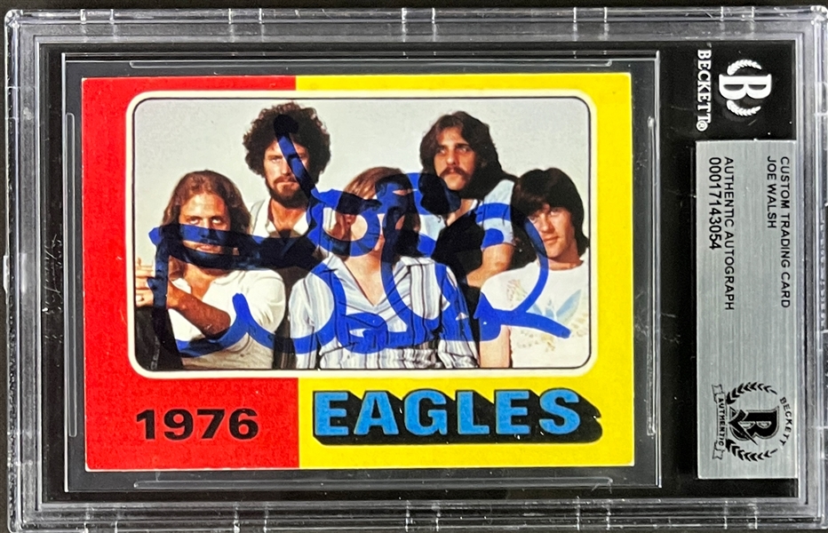 Joe Walsh Signed "Eagles" Trading Card (Beckett Encapsulated)