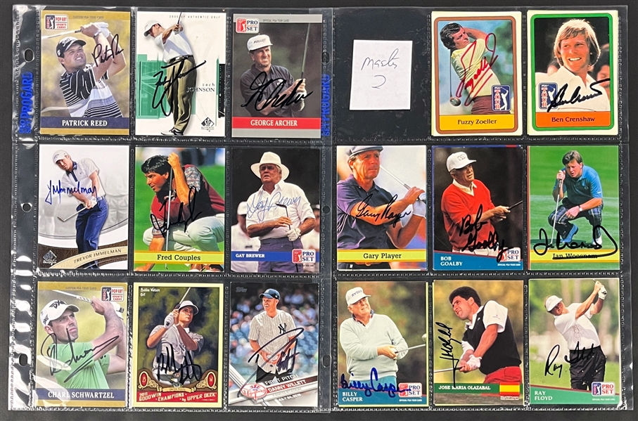 Masters Winners Signed Golf Cards (25) (Beckett Authentic)