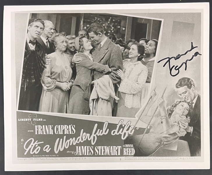 Frank Capra Signed <em>Its a Wonderful Life</em> 8x10 Photo (Beckett Authentic)