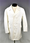 Elvis Presley Owned and Worn White Overcoat - Former Jimmy Velvet Collection