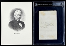 Millard Fillmore (President 1850-1853) Signed Page (Beckett Authentic)