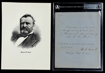 Ulysses S. Grant (President 1869-1877) Signed Presidential Pardon (Beckett Authentic)