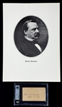 Grover Cleveland (President 1885-1889/1893-1897) Signed Cards as President (Beckett Authentic)