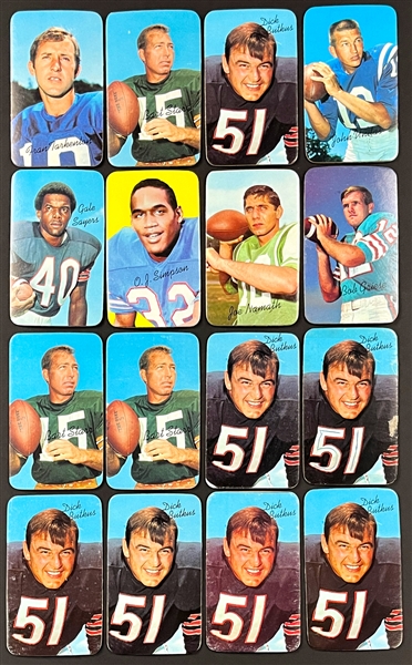 1970 Topps Super Football Complete Set (35) Plus 141 Extras Tons of HOFer Dupes!