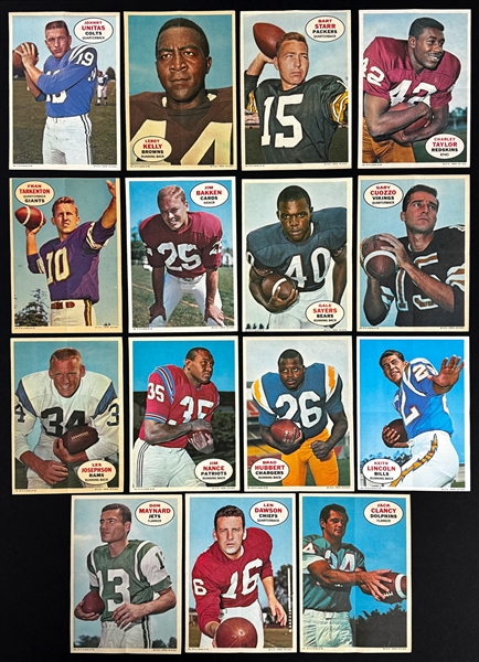 1968 Topps Football Posters Near Set (1516) Plus 87 Extras!