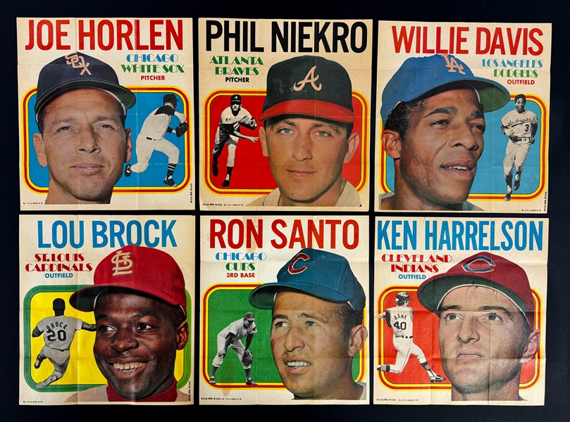 1970 Topps Baseball Posters Complete Sets (7) Plus 196 Extras!