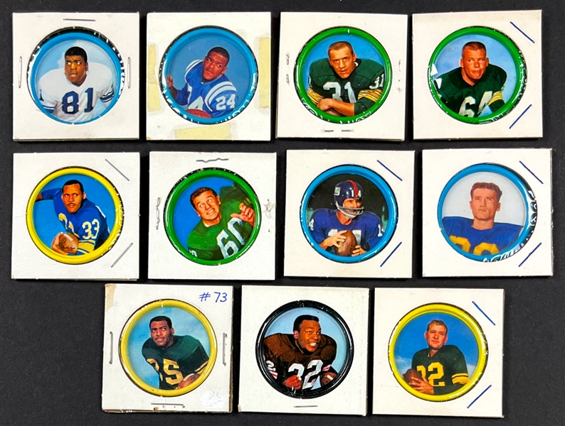 1962 Salada-Junket Football Coins Near Set (135/154) Plus 47 Duplicates