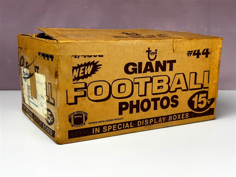 1980 Topps Football Giant Photo Shipping Case with 55 Complete Sets