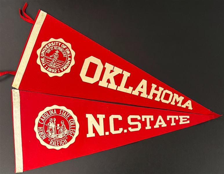 1960s-1970s "Collegiate Seal" College Pennant Collection (29)