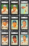 1952 Topps High Numbers SGC-Authentic Collection (9)