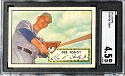 1952 Topps #359 Dee Fondy - SGC VG-EX+ 4.5 - High Number