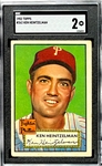 1952 Topps #362 Ken Heintzelman - SGC GD 2 - High Number