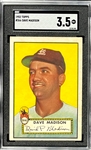 1952 Topps #366 Dave Madison - SGC VG+ 3.5 - High Number