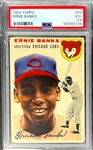 1954 Topps #94 Ernie Banks Rookie Card - PSA VG+ 3.5