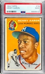 1954 Topps #128 Hank Aaron Rookie Card - PSA GD 2