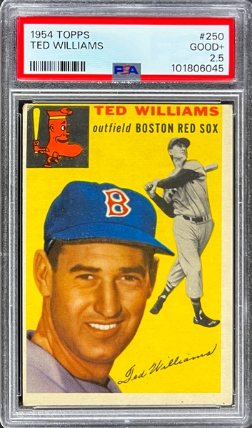 1954 Topps #259 Ted Williams - PSA GD+ 2.5