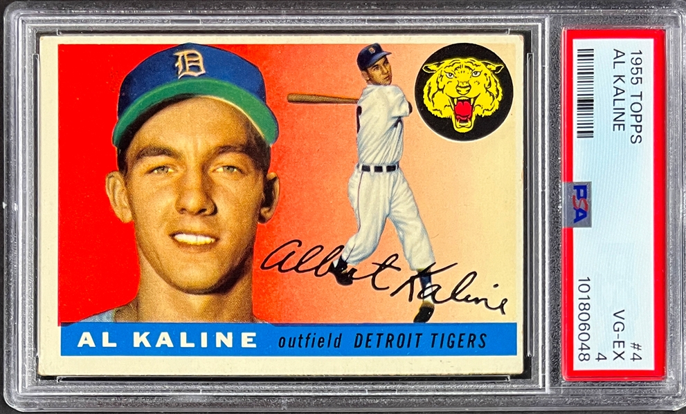 1955 Topps #4 Al Kaline - PSA VG-EX 4