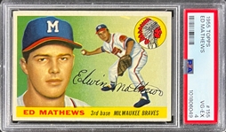 1955 Topps #155 Ed Mathews - PSA VG-EX 4