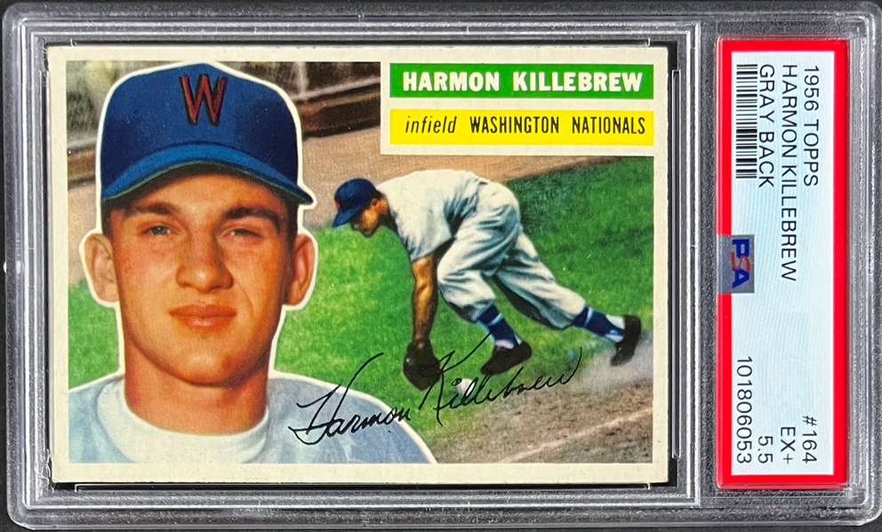 1956 Topps #164 Harmon Killebrew - PSA EX+ 5.5