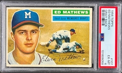 1956 Topps #107 Ed Mathews - PSA EX 5