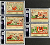 1956 Topps PSA-Graded Collection (5) 