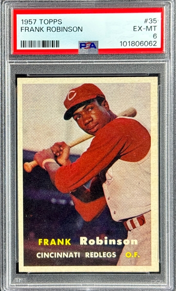 1957 Topps #35 Frank Robinson - PSA EX-MT 6