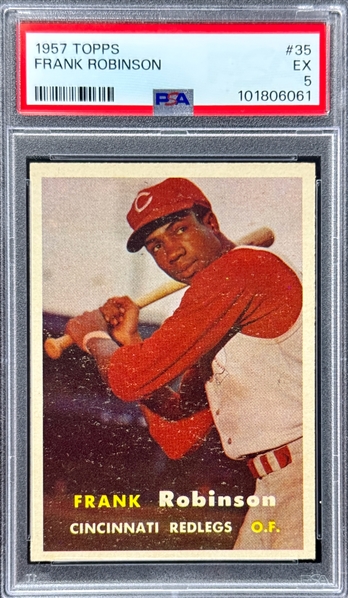1957 Topps #35 Frank Robinson - PSA EX 5