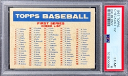 1957 Topps Checklist 1/2 (Big Blony) - PSA EX-MT 6