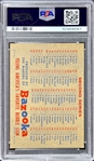 1957 Topps Checklist 1/2 (Bazooka) - PSA EX-MT 6