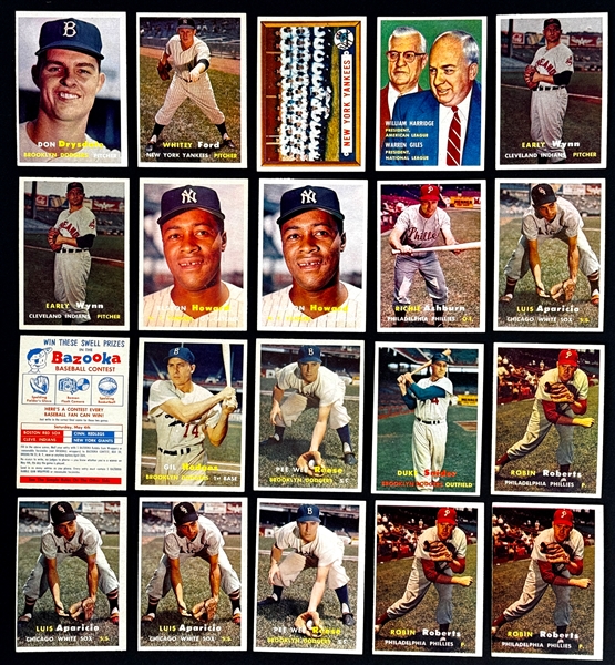 1957 Topps Collection (192) Incl. Many Hall of Famers