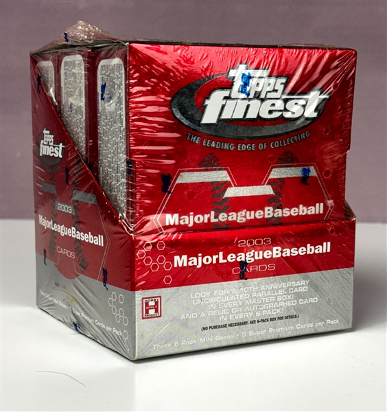 2003 Topps Finest Baseball Factory Sealed Box (Three 6-Pack Mini Boxes)