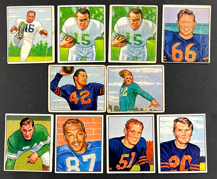 1950 Bowman Football Collection (29) Incl. Van Buren, Layne, Luckmand and Others