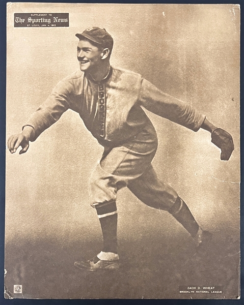 1909-13 M101-2 Sporting News Supplements Zach Wheat