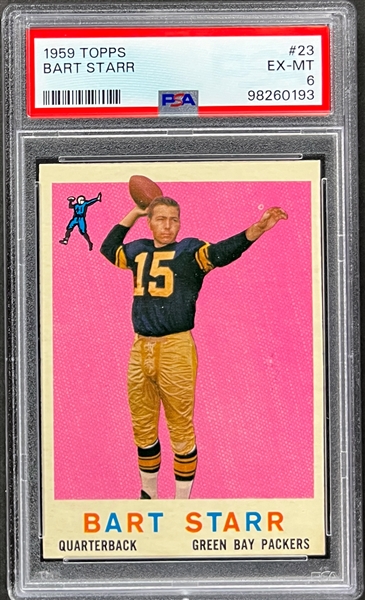 1959 Topps #23 Bart Starr - PSA EX-MT 6