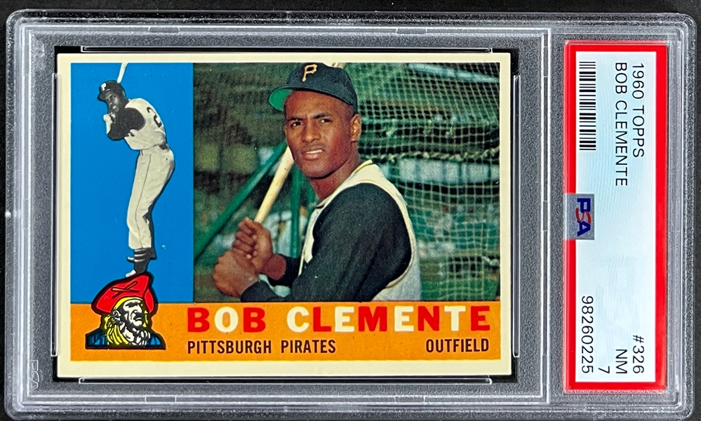 1960 Topps #326 Roberto Clemente - PSA NM 7