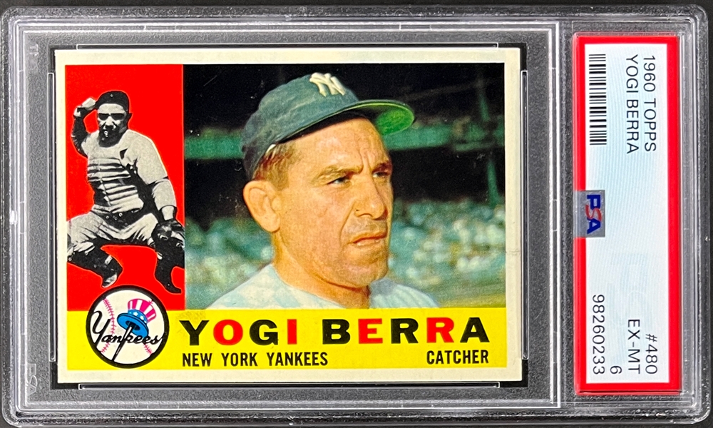 1960 Topps #480 Yogi Berra - PSA EX-MT 6