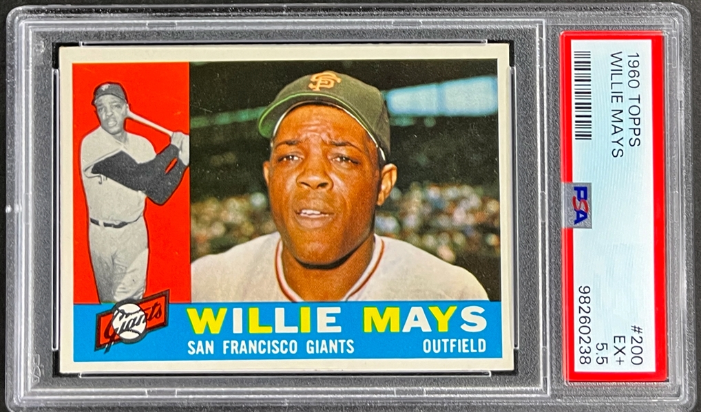 1960 Topps #200 Willie Mays - PSA EX+ 5.5