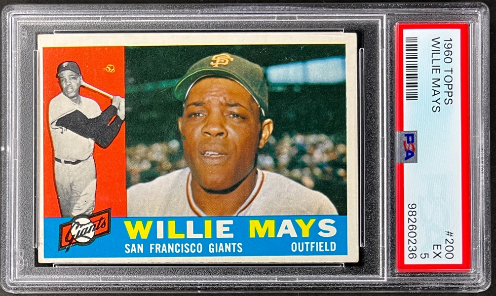 1960 Topps #200 Willie Mays - PSA EX 5