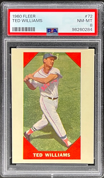 1960 Fleer #72 Ted Williams - PSA NM-MT 8