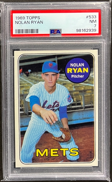 1969 Topps #533 Nolan Ryan - PSA NM 7