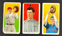 1909-11 T206 Sovereign 350 Trio (3) Incl. Stephens, Wright and Hoblitzell