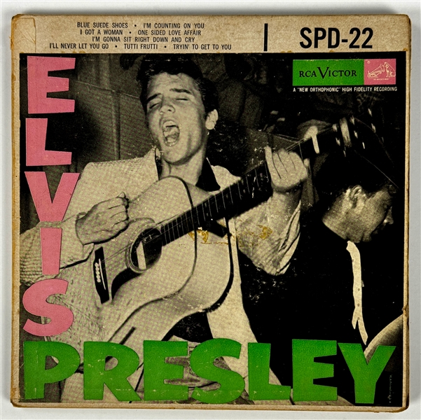 1956 <em>Elvis Presley</em> EP (SPD-22) Incredibly Rare Promo Double EP for 1956 EPE Elvis Presley Signature Phonograph (Model 7-EP-2)