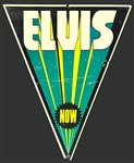 1970s Elvis Presley Large Triangular Concert Banner - Green Variation