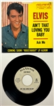 1964 Elvis Presley RCA Victor White Label “Not For Sale” 45 RPM Single “Ask Me” / “Aint That Loving You Baby” with Picture Sleeve - <em>Roustabout</em>